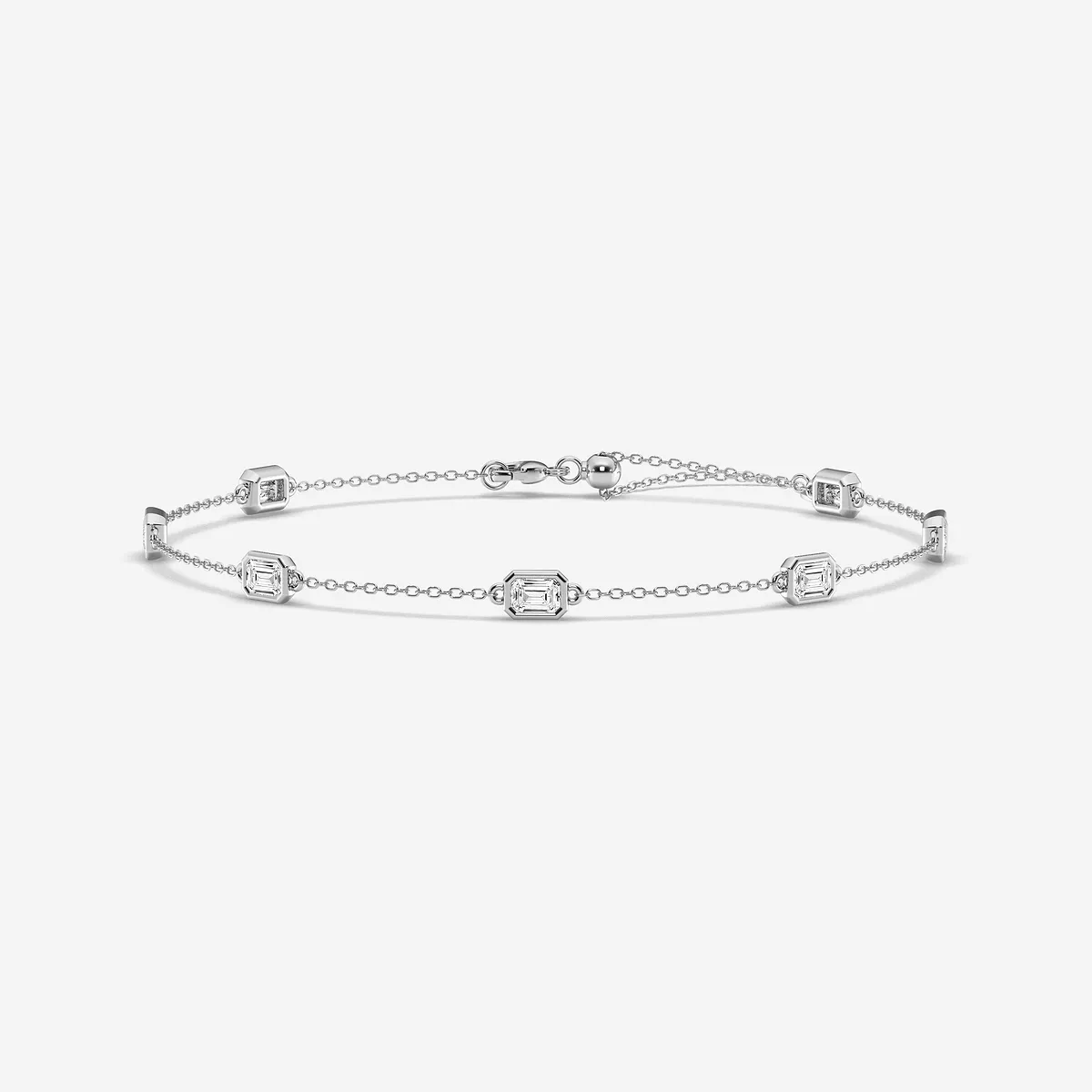 1 Lab Grown Diamond Anklet