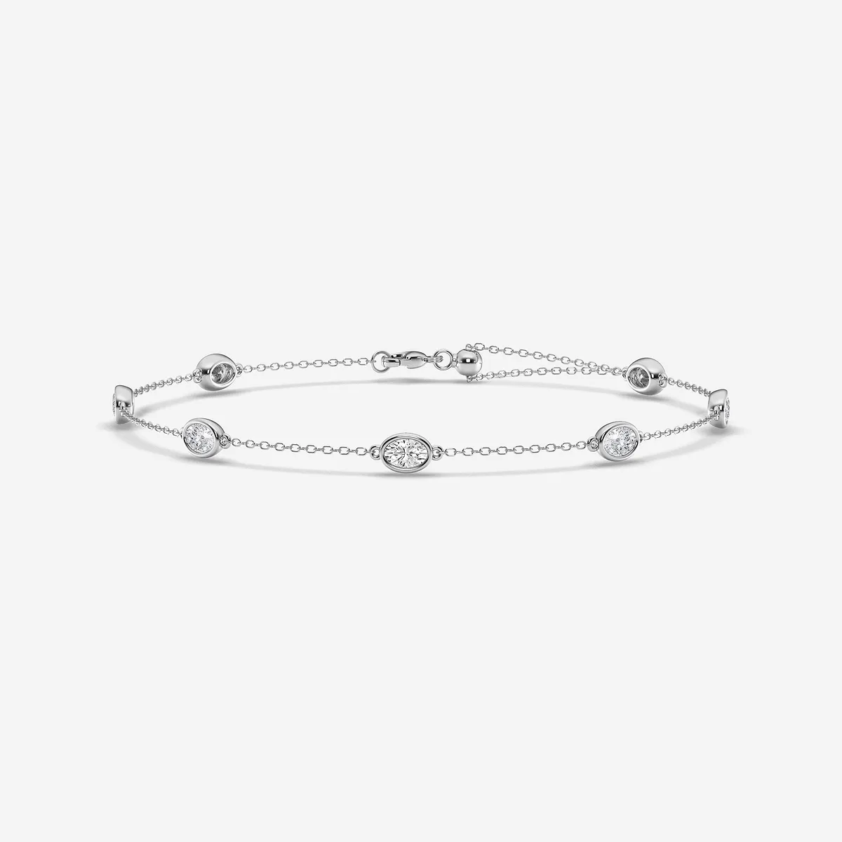 1 Lab Grown Diamond Anklet