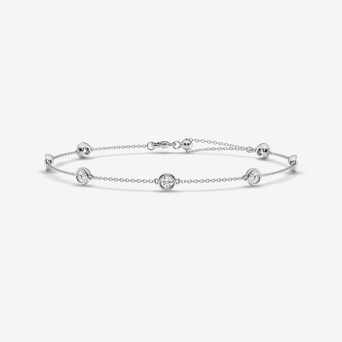1 Lab Grown Diamond Anklet