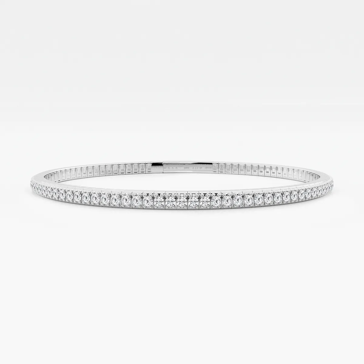 Lab Grown Diamond Flex Bangle Bracelet - 7 Inches
