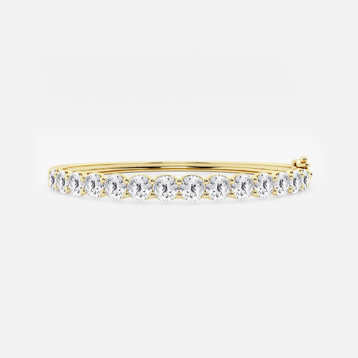 Lab Grown Diamond Bangle Bracelet - 7 Inches