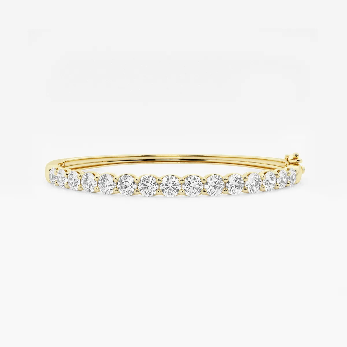 Lab Grown Diamond Bangle Bracelet - 7 Inches