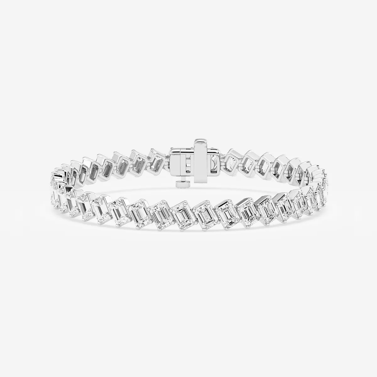 14 Lab Grown Diamond Diagonal Tennis Bracelet - 7 Inches