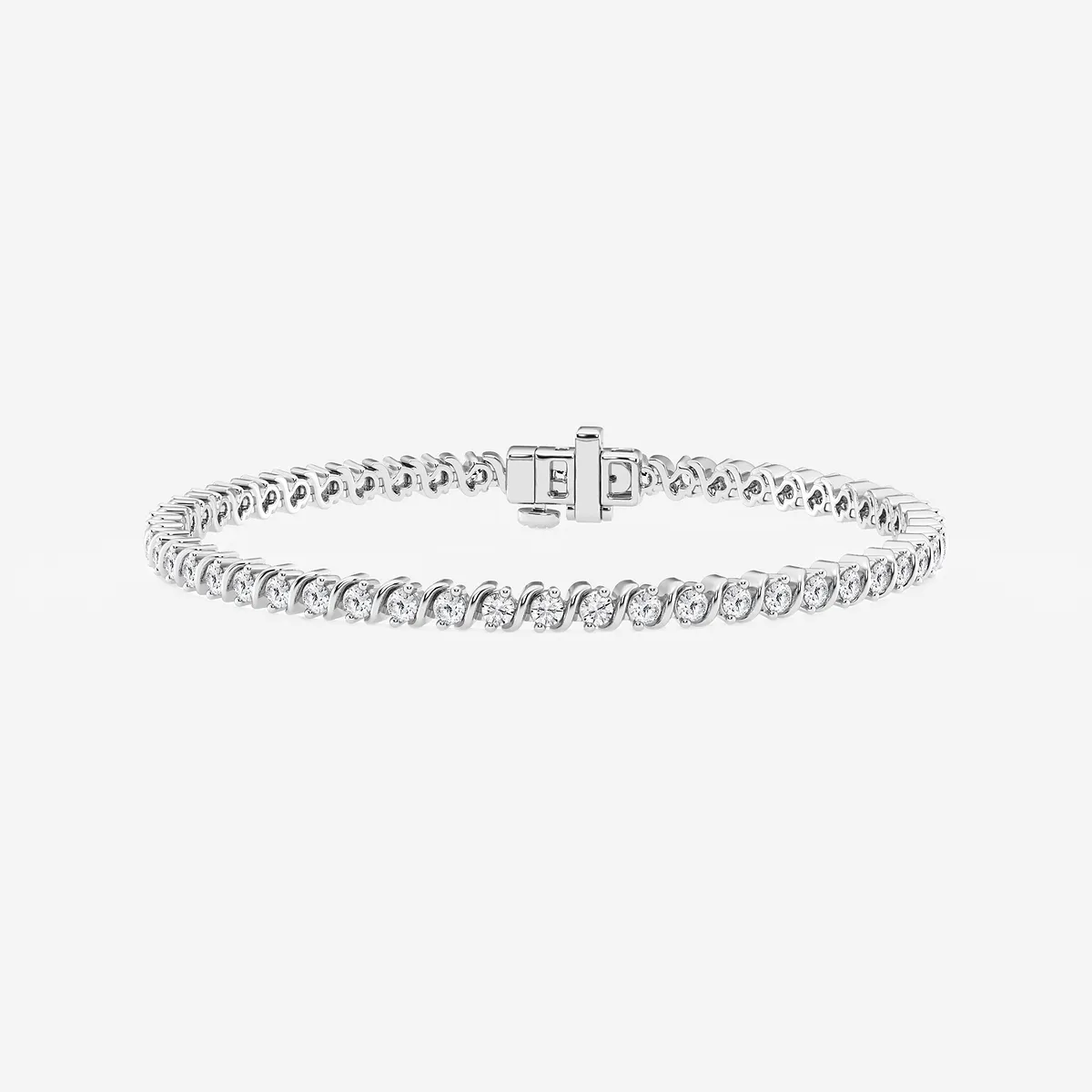 Lab Grown Diamond S Tennis Bracelet - 7 Inches