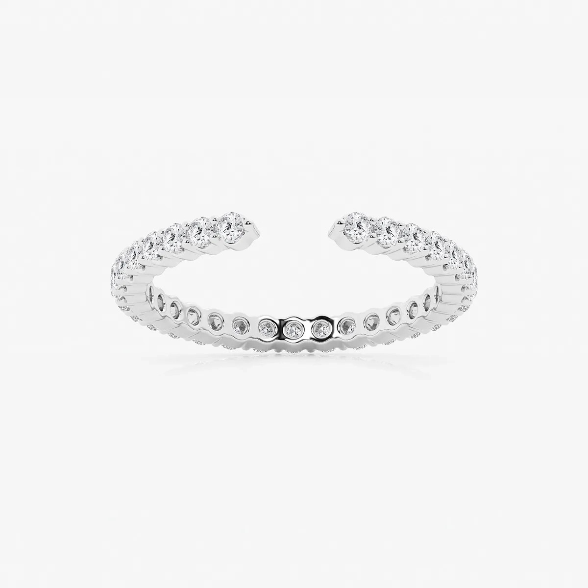 Lara Lab Grown Diamond Prong Set Nesting Wedding Band
