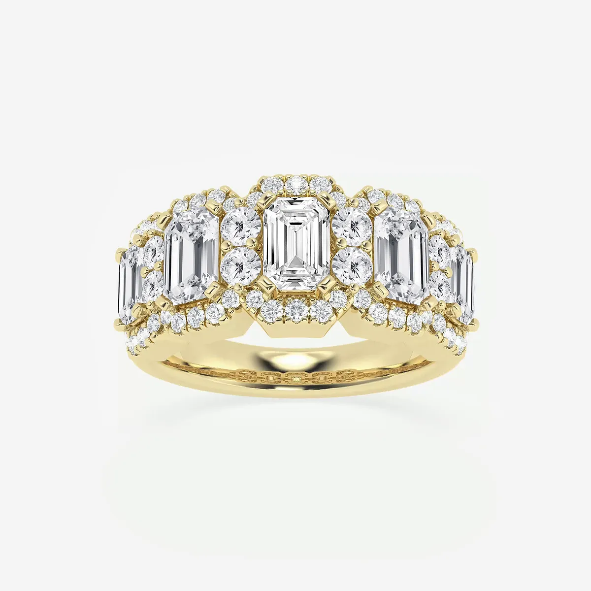 Clef and Lab Grown Diamond Band