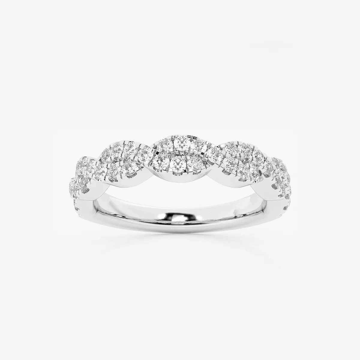 Imogen Lab Grown Diamond Infinity Twist Wedding Band