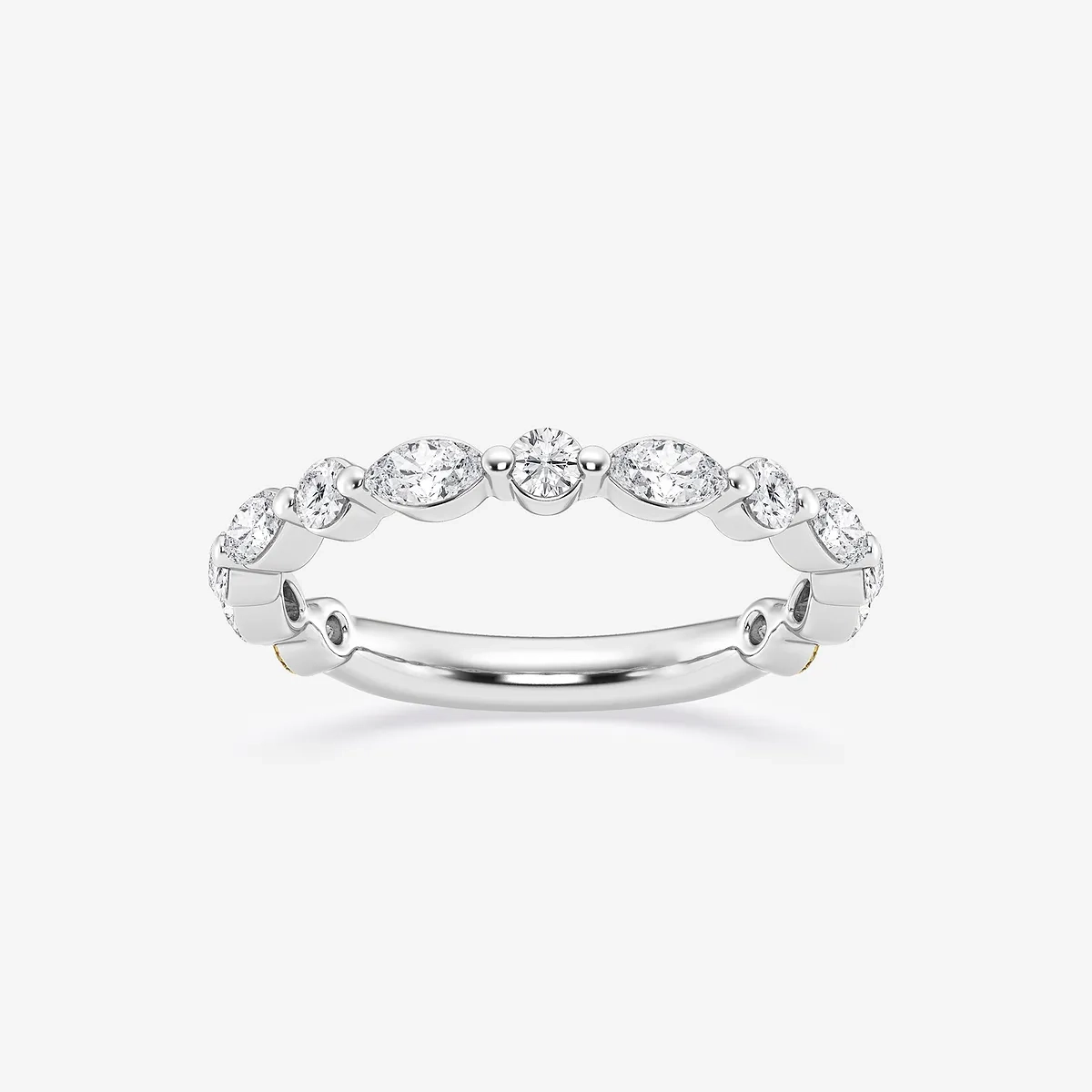 Maxine and Lab Grown Diamond Floating Wedding Band