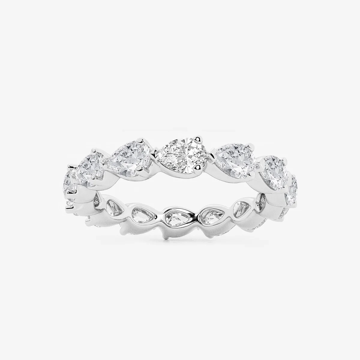 Cadence Floating Lab Grown Diamond Eternity Band - 3.84mm Width