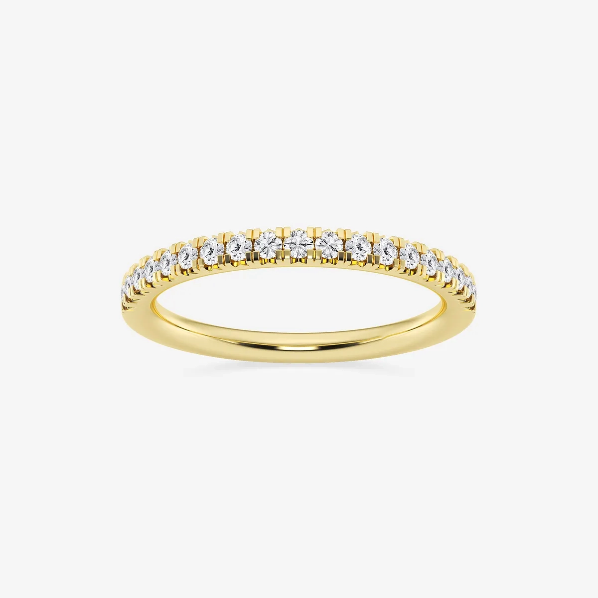 Annalise Lab Grown Diamond French Pave Wedding Band