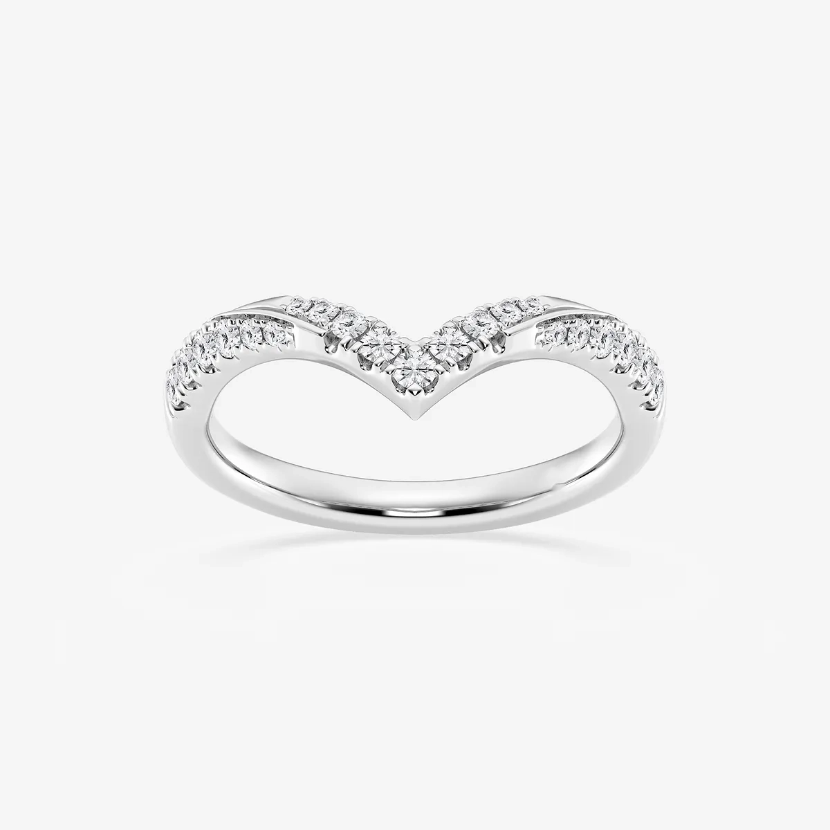 Arden Lab Grown Diamond Ribbon Curve Stackable Ring