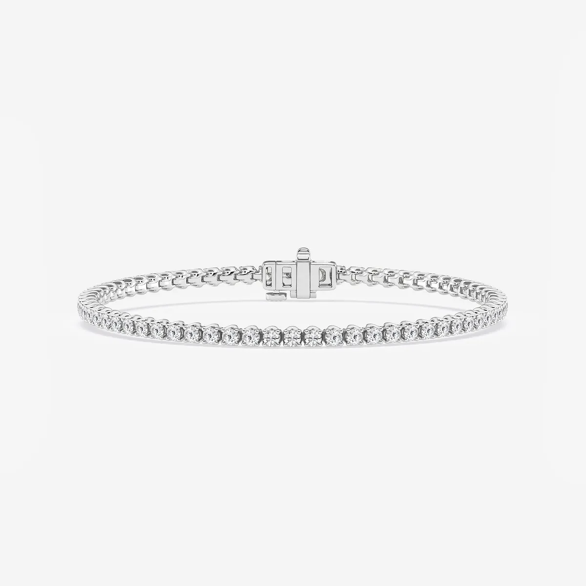 Lab Grown Diamond Tulip Prong Tennis Bracelet - 7 Inches