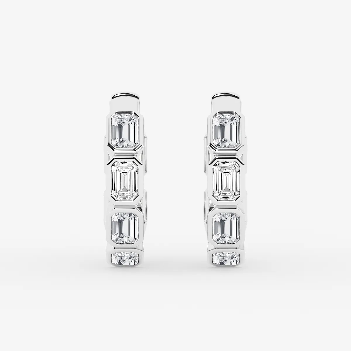 Lab Grown Diamond Huggie Hoop Earrings