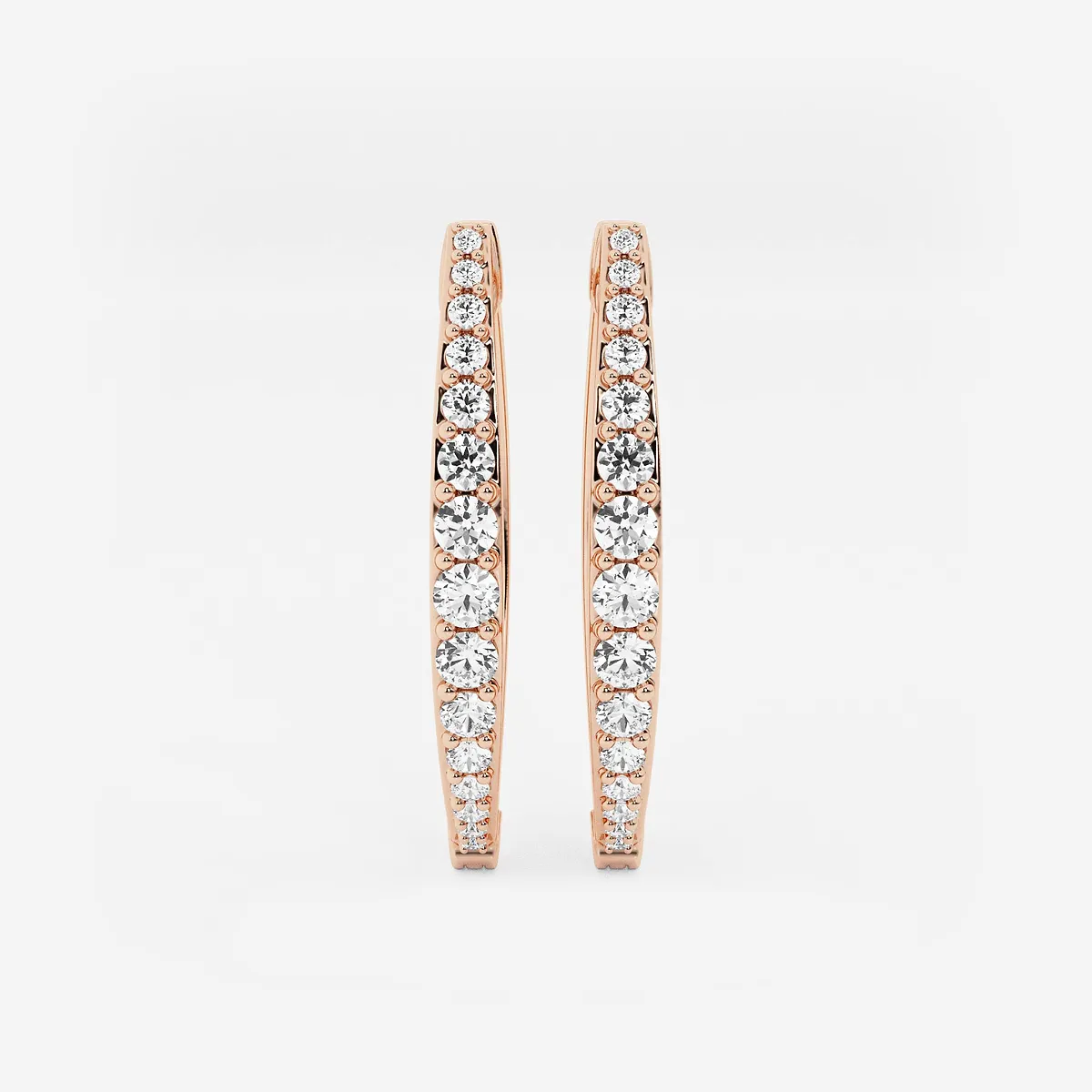 Lab Grown Diamond Hoop Earrings