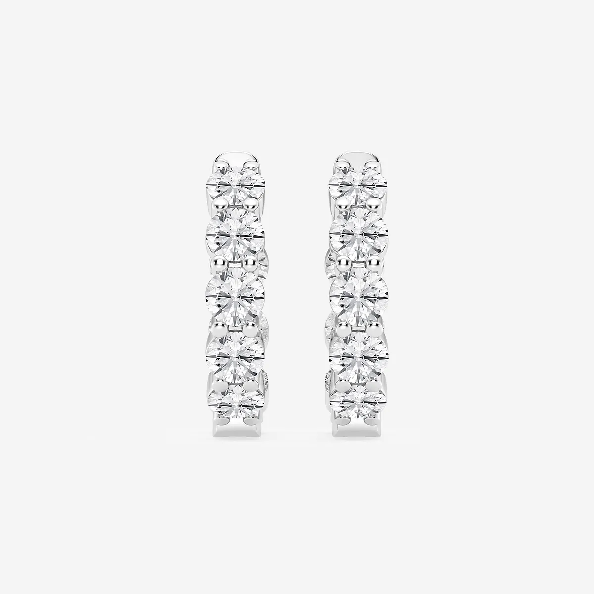 Lab Grown Diamond Inside Out Hoop Earrings