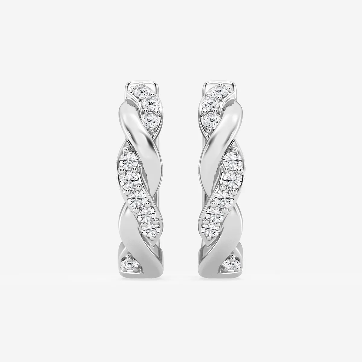 Lab Grown Diamond Petite Hoop Earrings