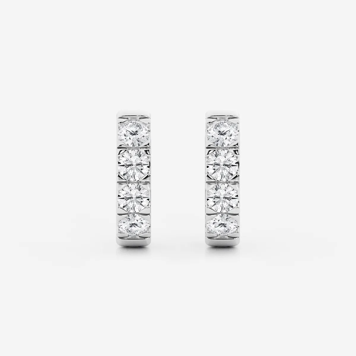 Lab Grown Diamond Hoop Earrings, E