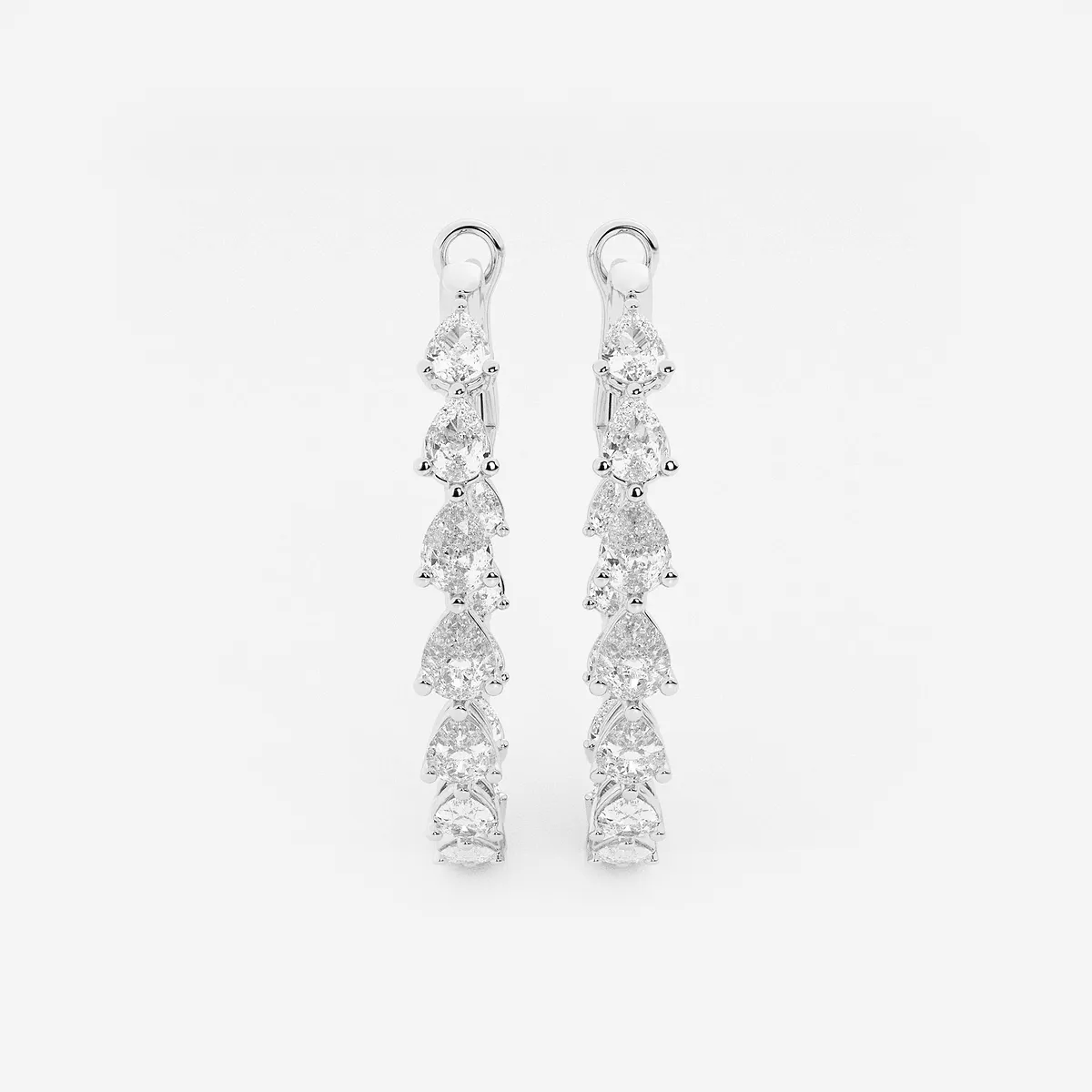 Lab Grown Diamond Inside Out Hoop Earrings