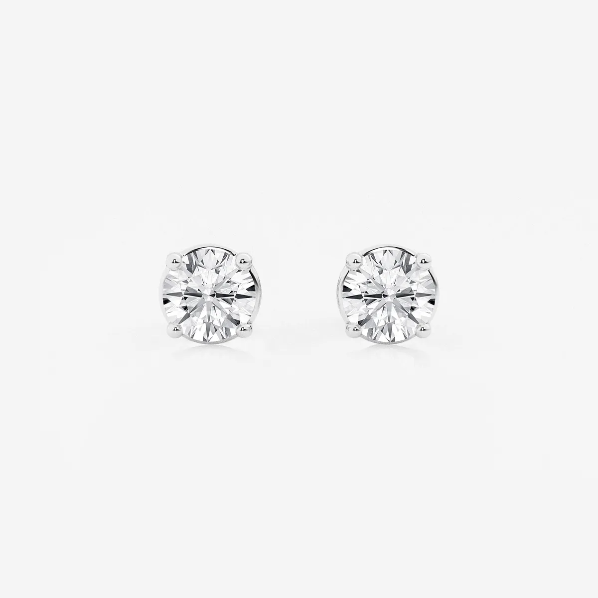 1 Lab Grown Diamond Stud Earrings, E
