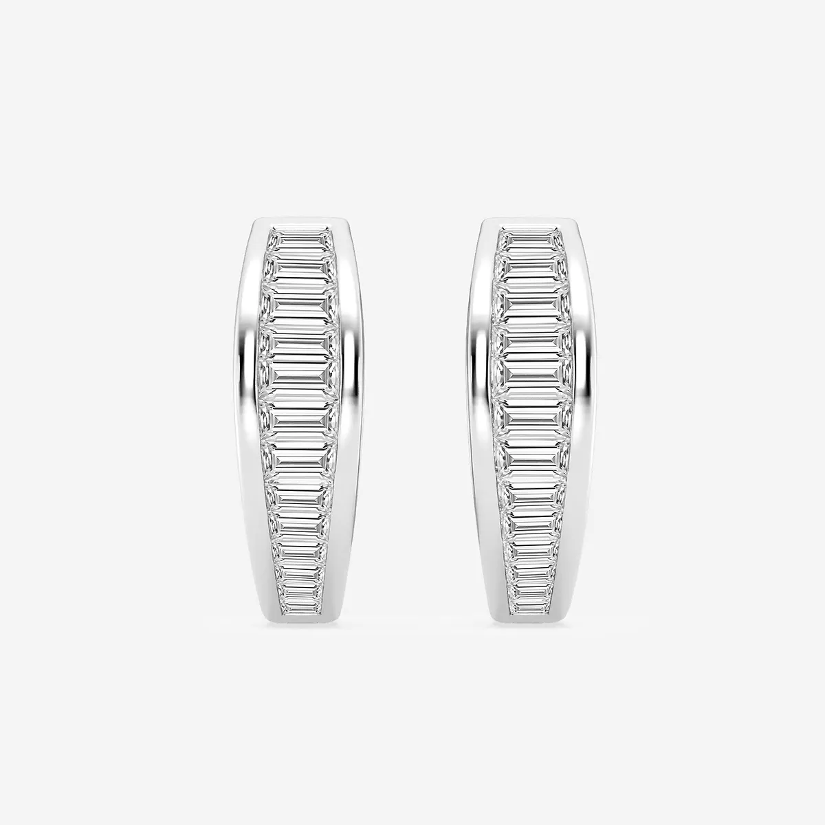 Lab Grown Diamond Huggie Hoop Earrings