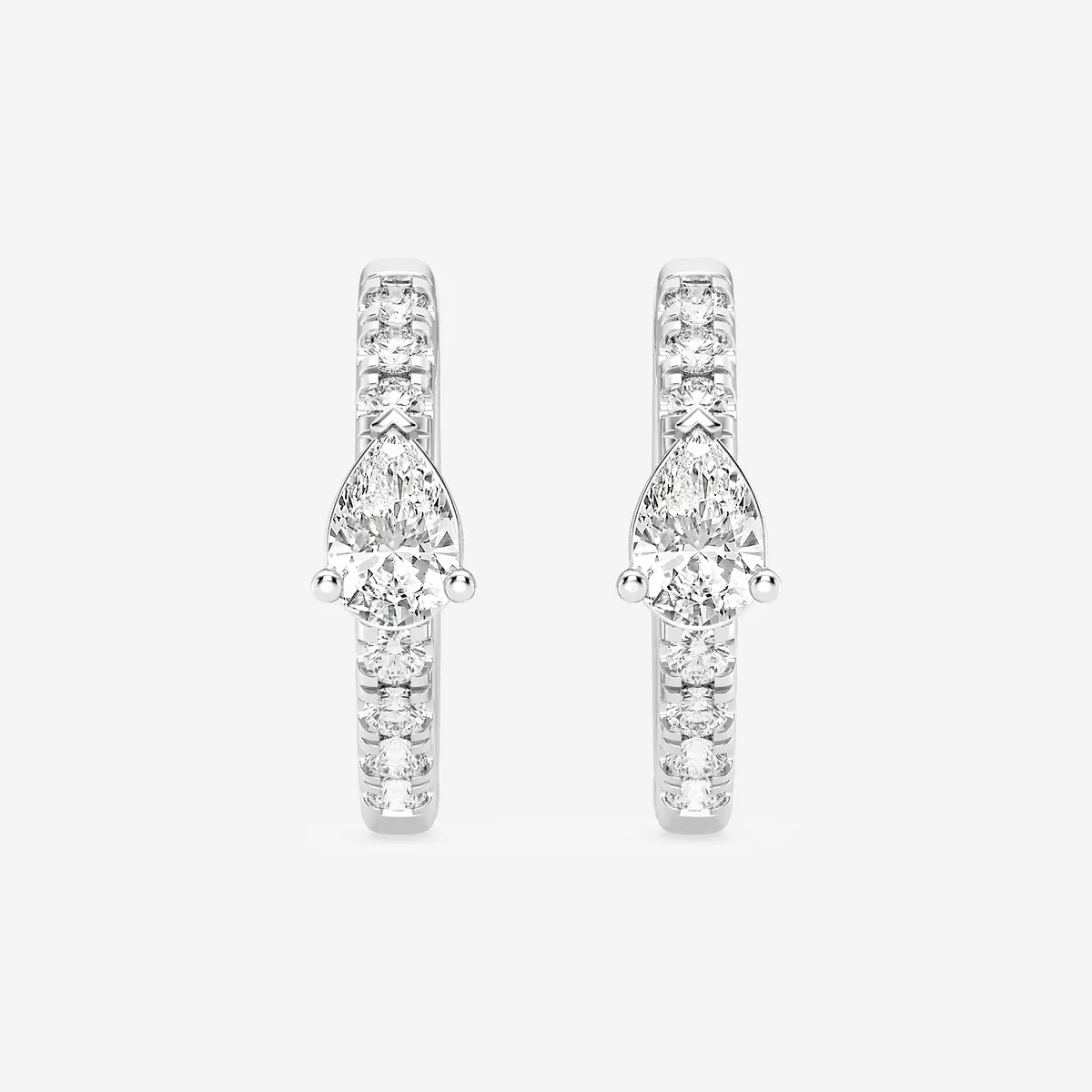 Lab Grown Diamond Petite Huggie Hoop Earrings