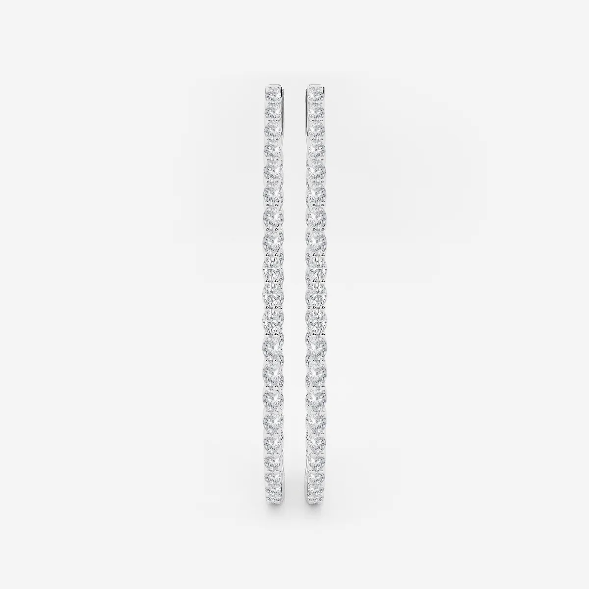 Lab Grown Diamond Inside Out Hoop Earrings