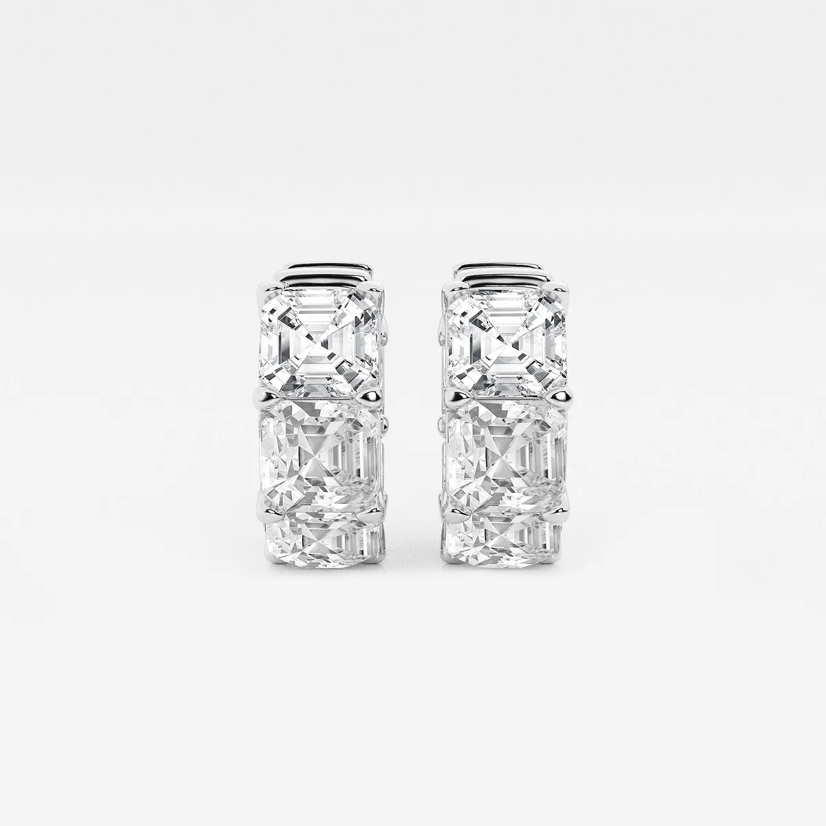 Lab Grown Diamond Huggie Hoop Earrings, E