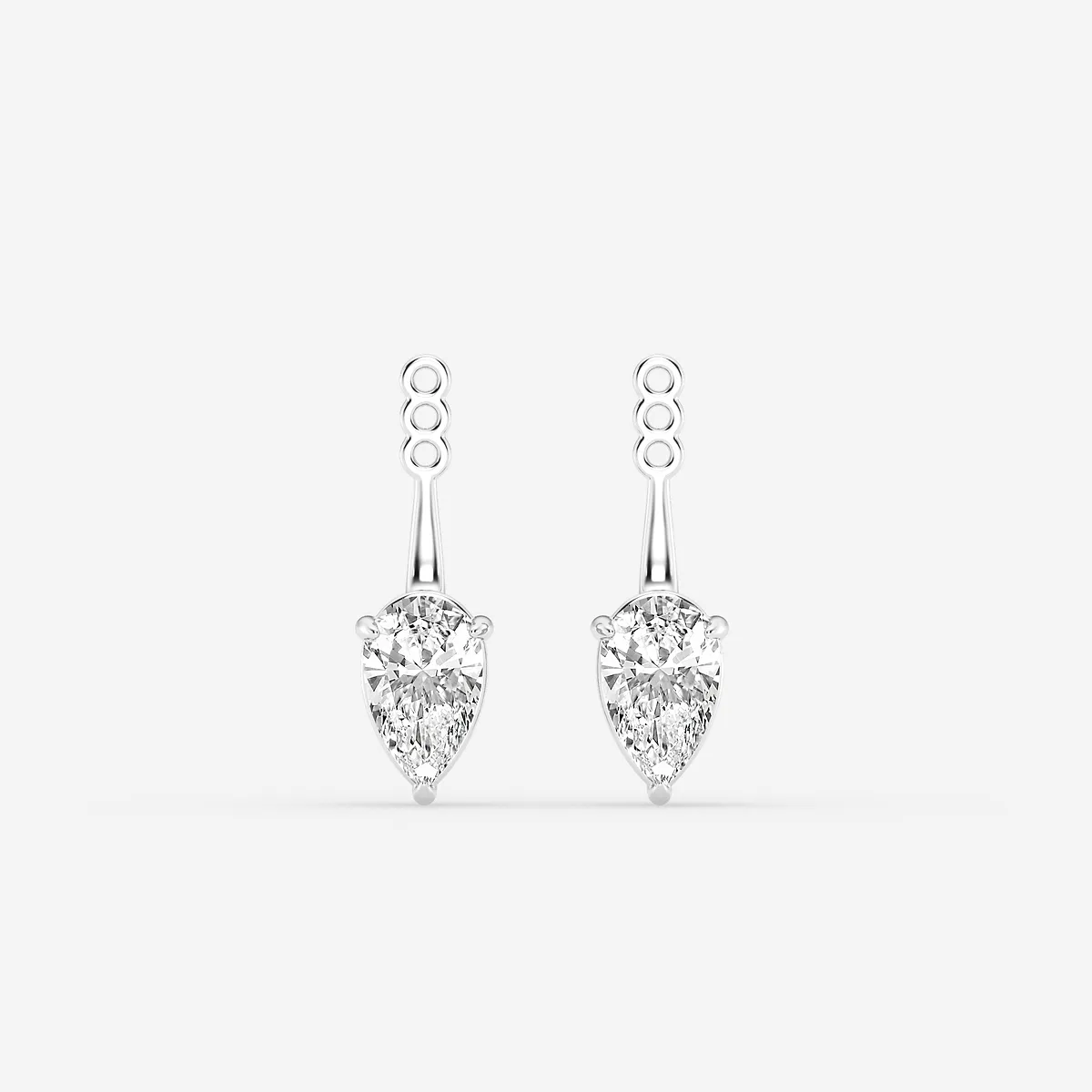 1 Lab Grown Diamond Drop Earring Jackets, E