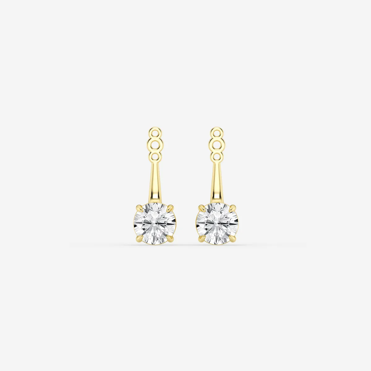 1 Lab Grown Diamond Drop Earring Jackets, E
