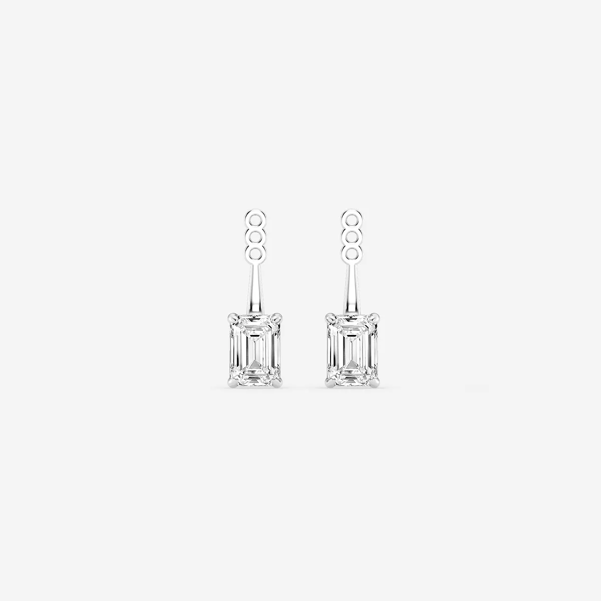 1 Lab Grown Diamond Drop Earring Jackets, E