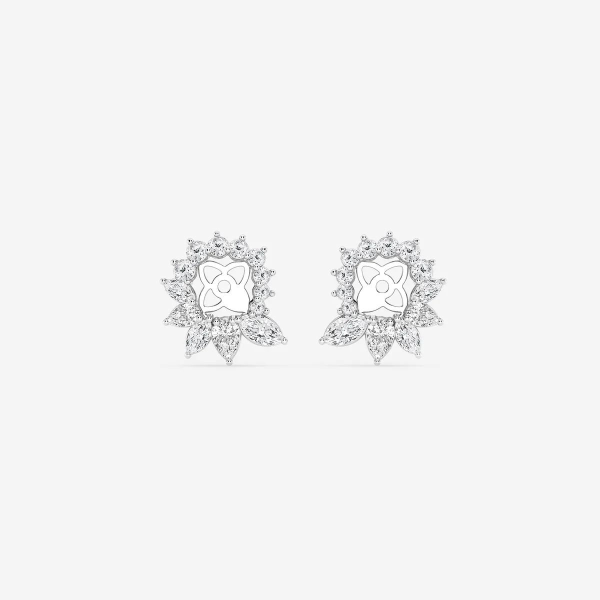 1 and Lab Grown Diamond Earring Jackets
