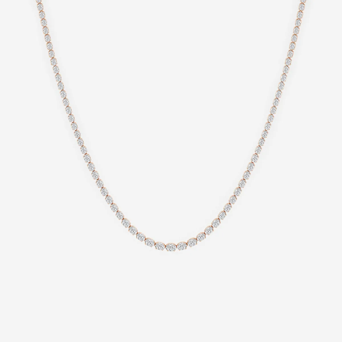 Lab Grown Diamond East West Tennis Necklace