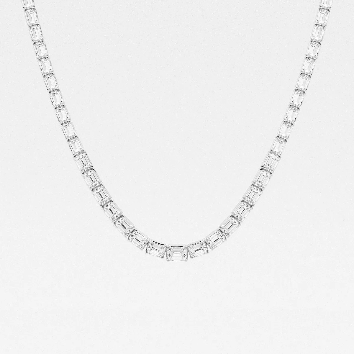 Lab Grown Diamond East West Tennis Necklace