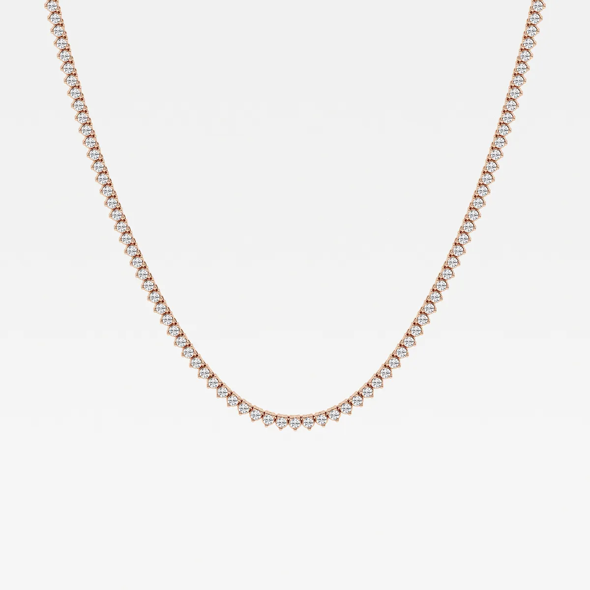 näas Lab Grown Diamond Three-Prong Tennis Necklace