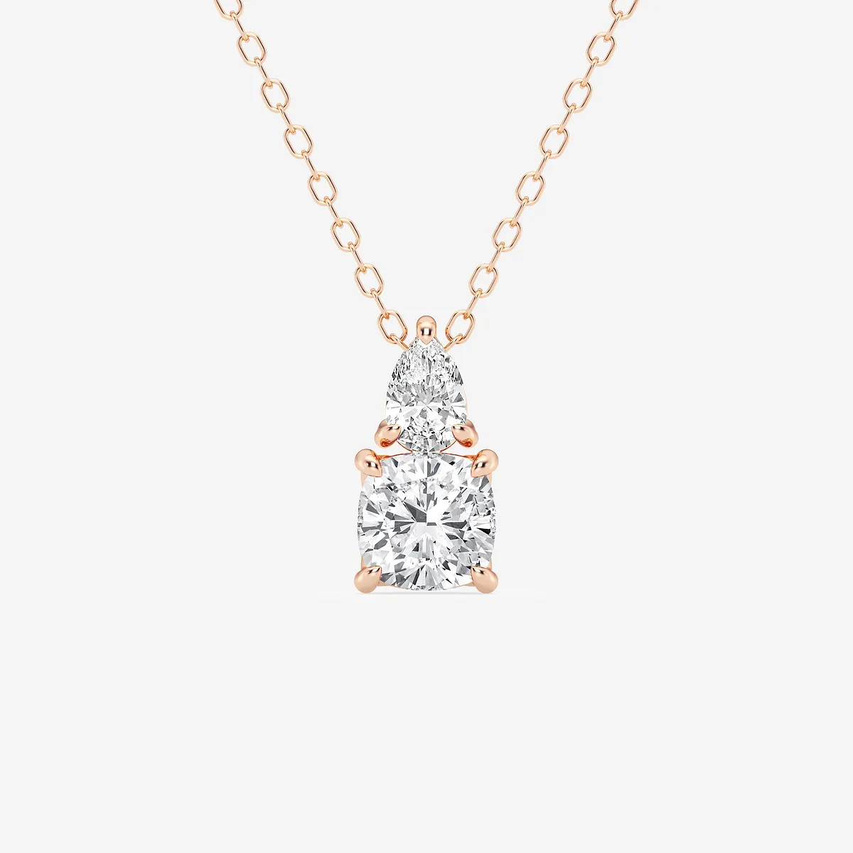 Toi Et Moi and Pendant with Adjustable Chain