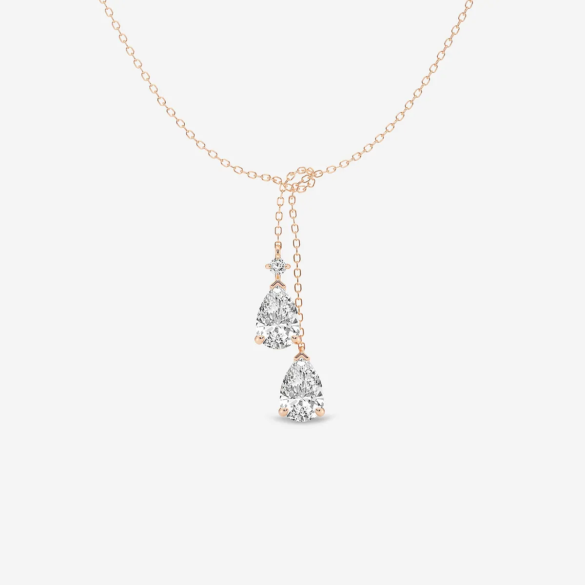 Lab Grown Diamond Knot Pendant, E