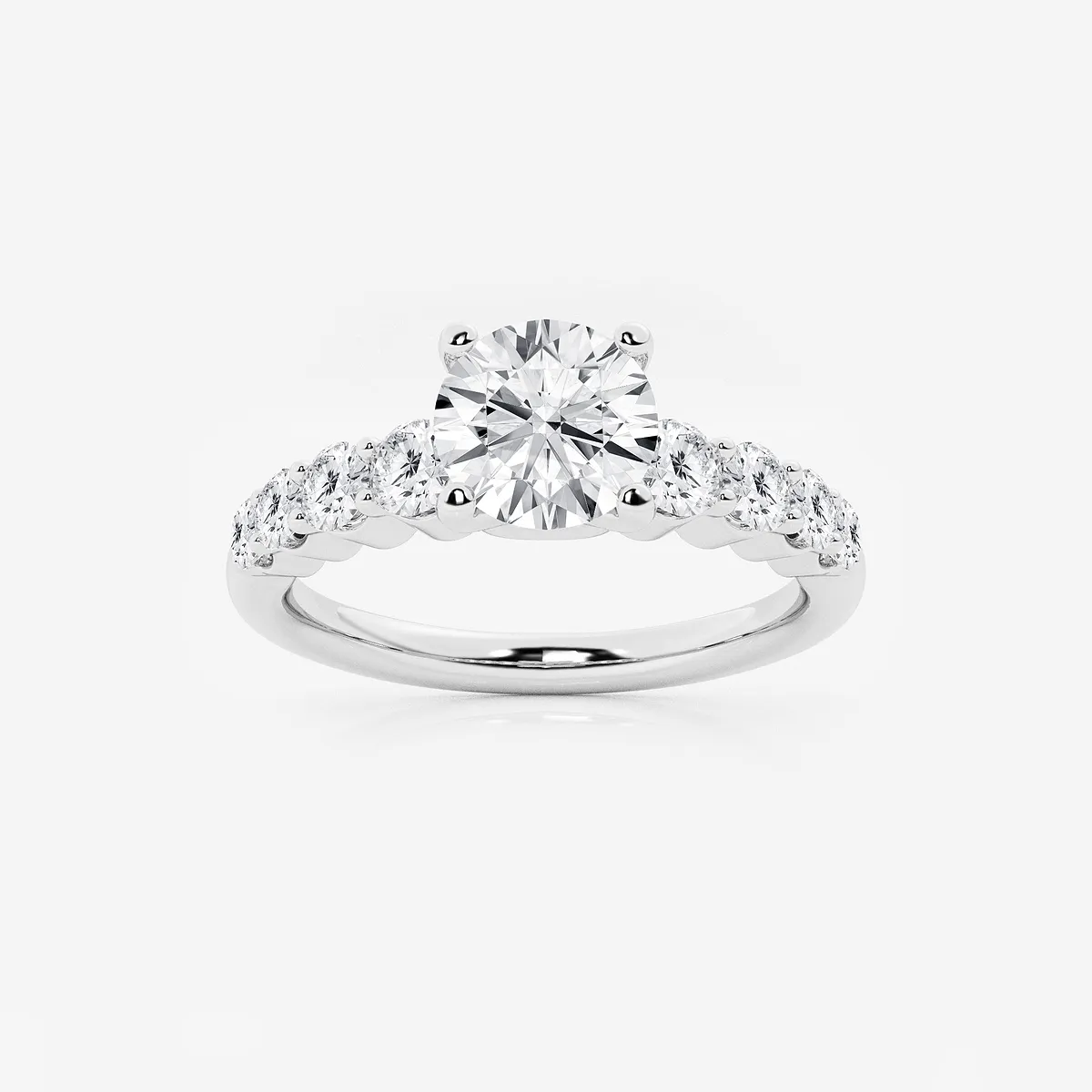 Amelia 8 Lab Grown Diamond Graduated Engagement Ring, E