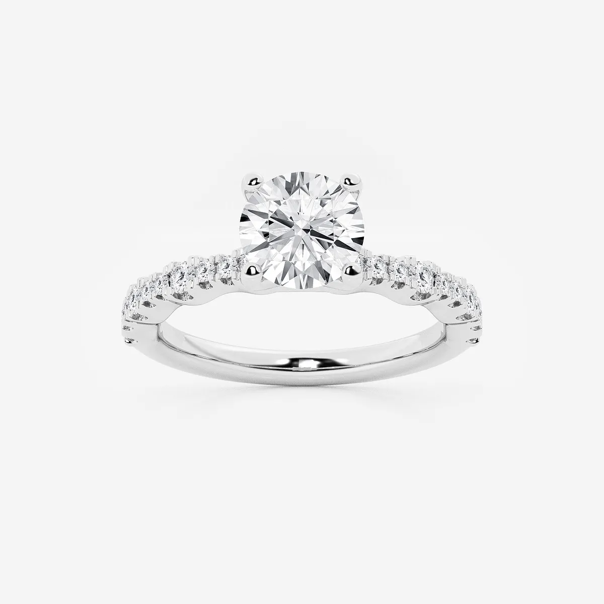 Eleanor 8 Lab Grown Diamond Station Engagement Ring, E