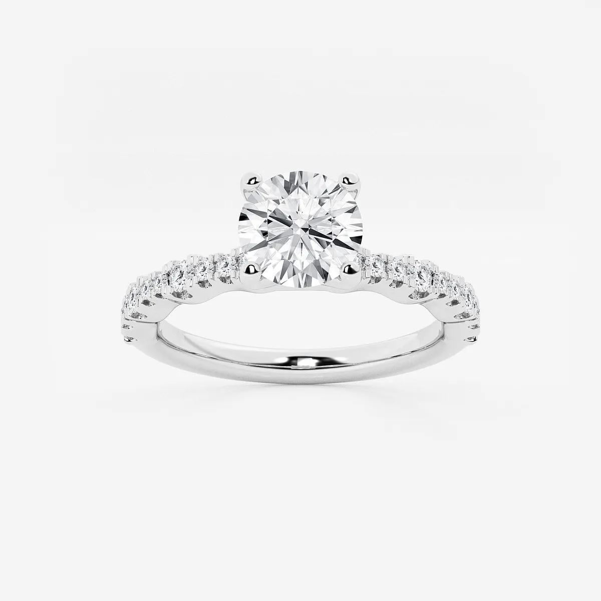 Eleanor 8 Lab Grown Diamond Station Engagement Ring, E