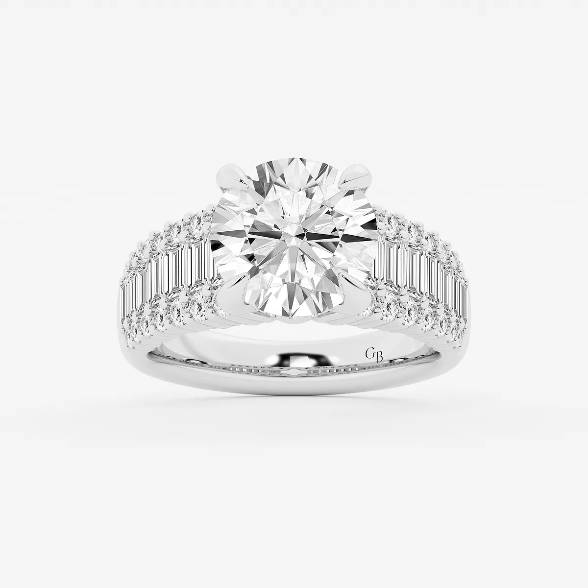 Jenny 6 Lab Grown Diamond Hidden Halo Engagement Ring, E