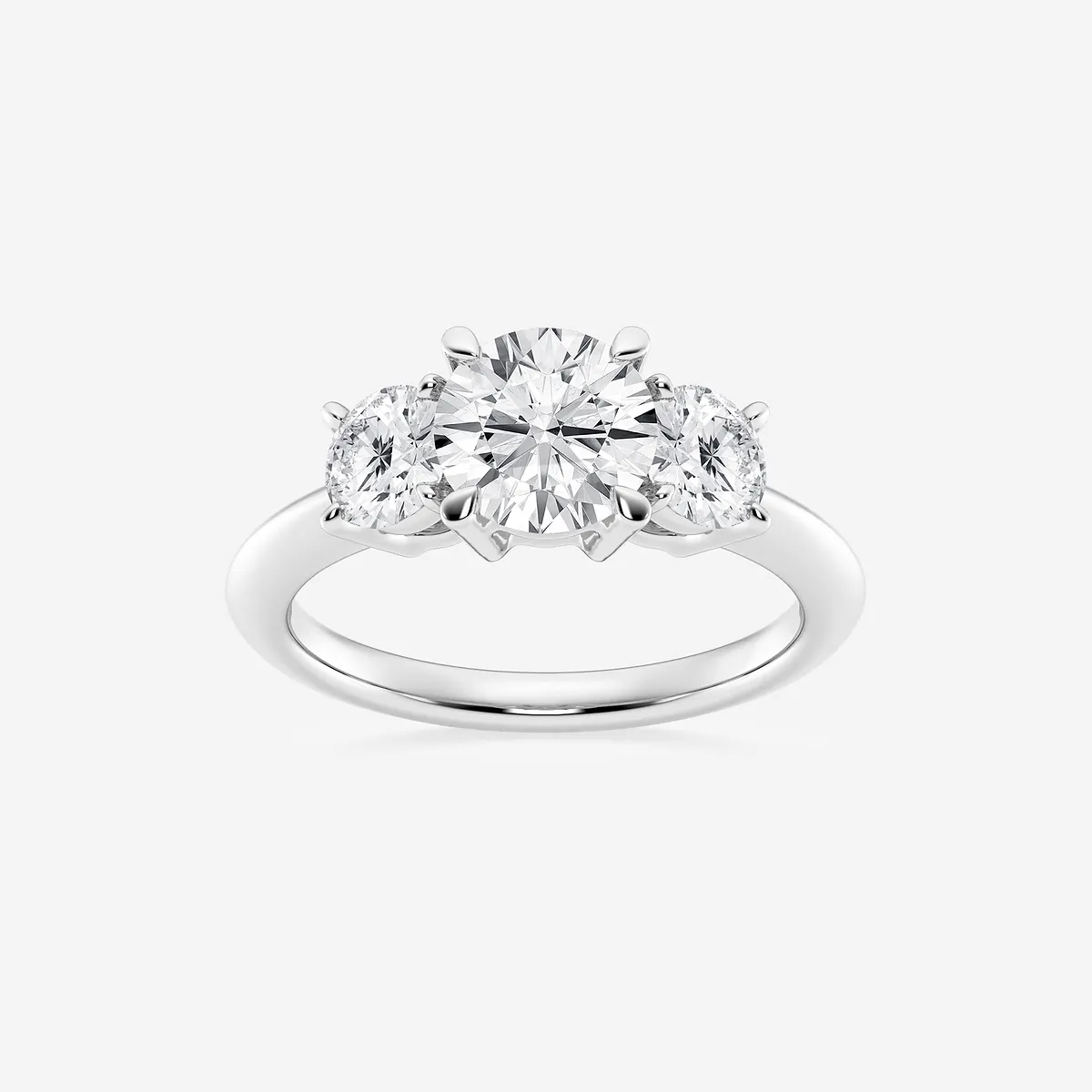 Athena Lab Grown Diamond Three-Stone Ring, E