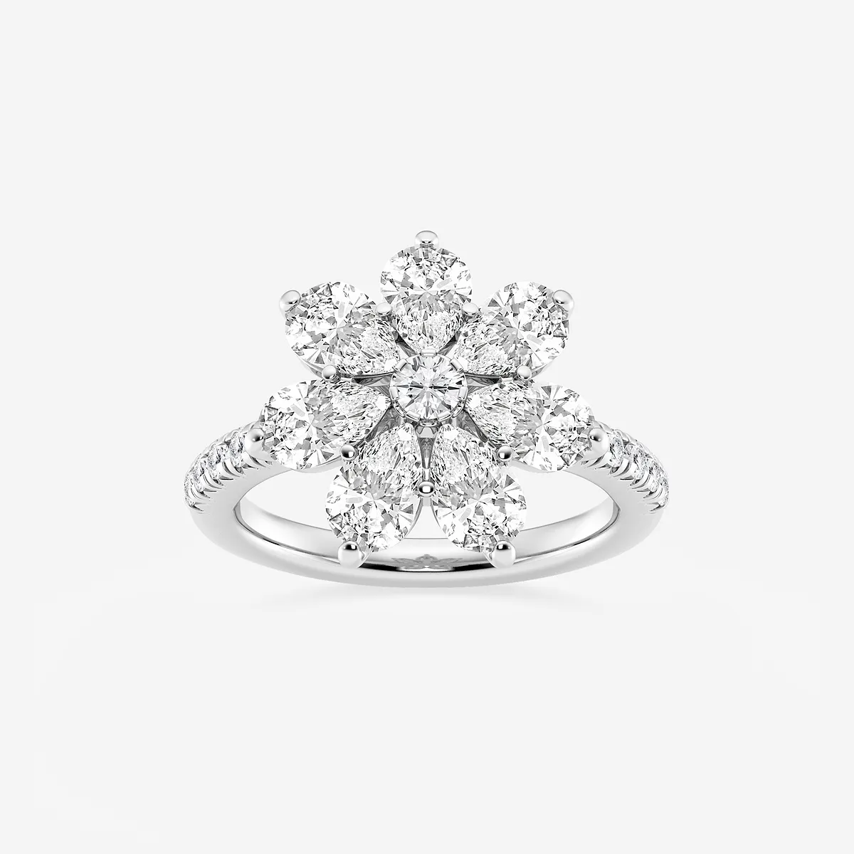 Cavatina Lab Grown Diamond Flower Ring