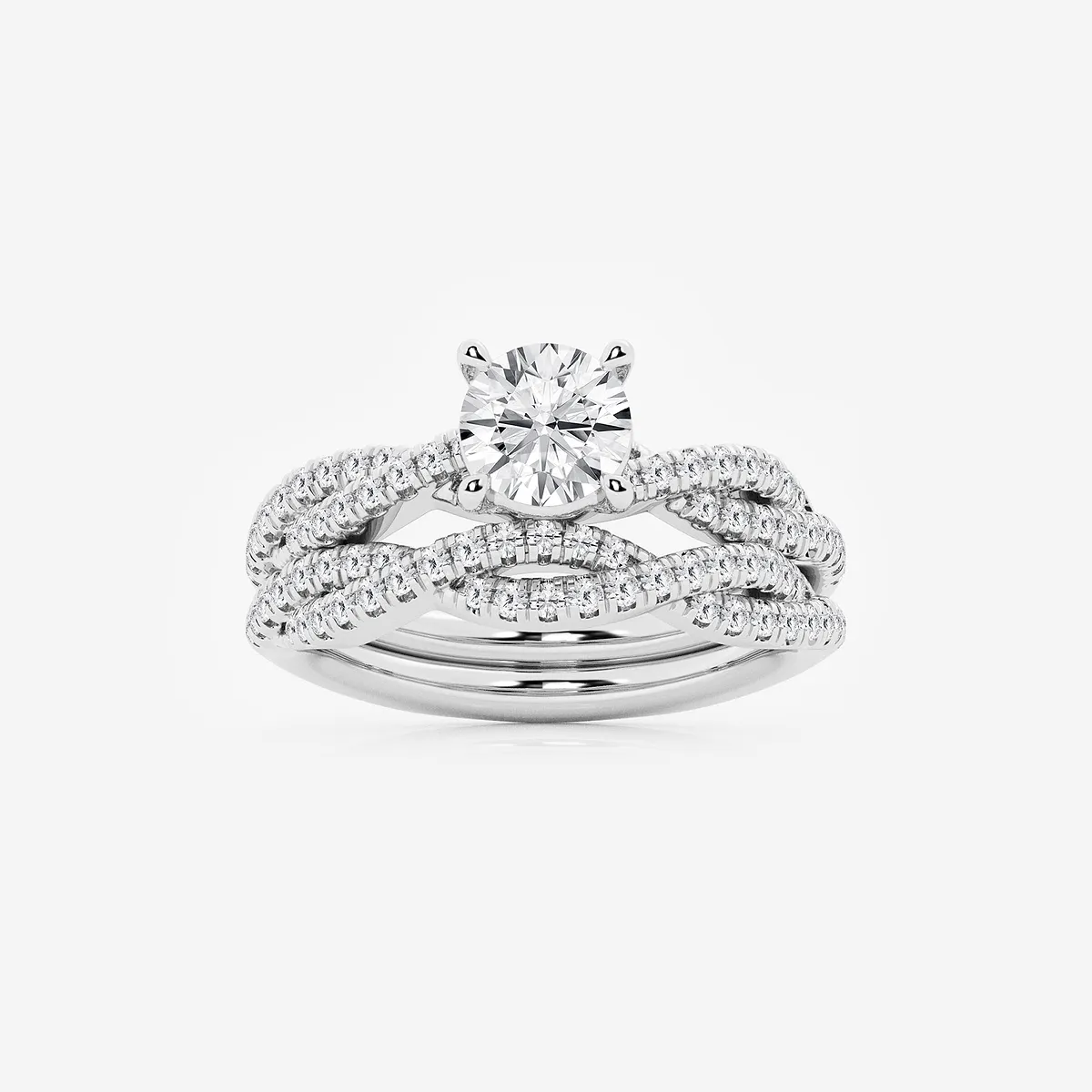 Adore 2 Lab Grown Diamond Woven Bridal Set, E