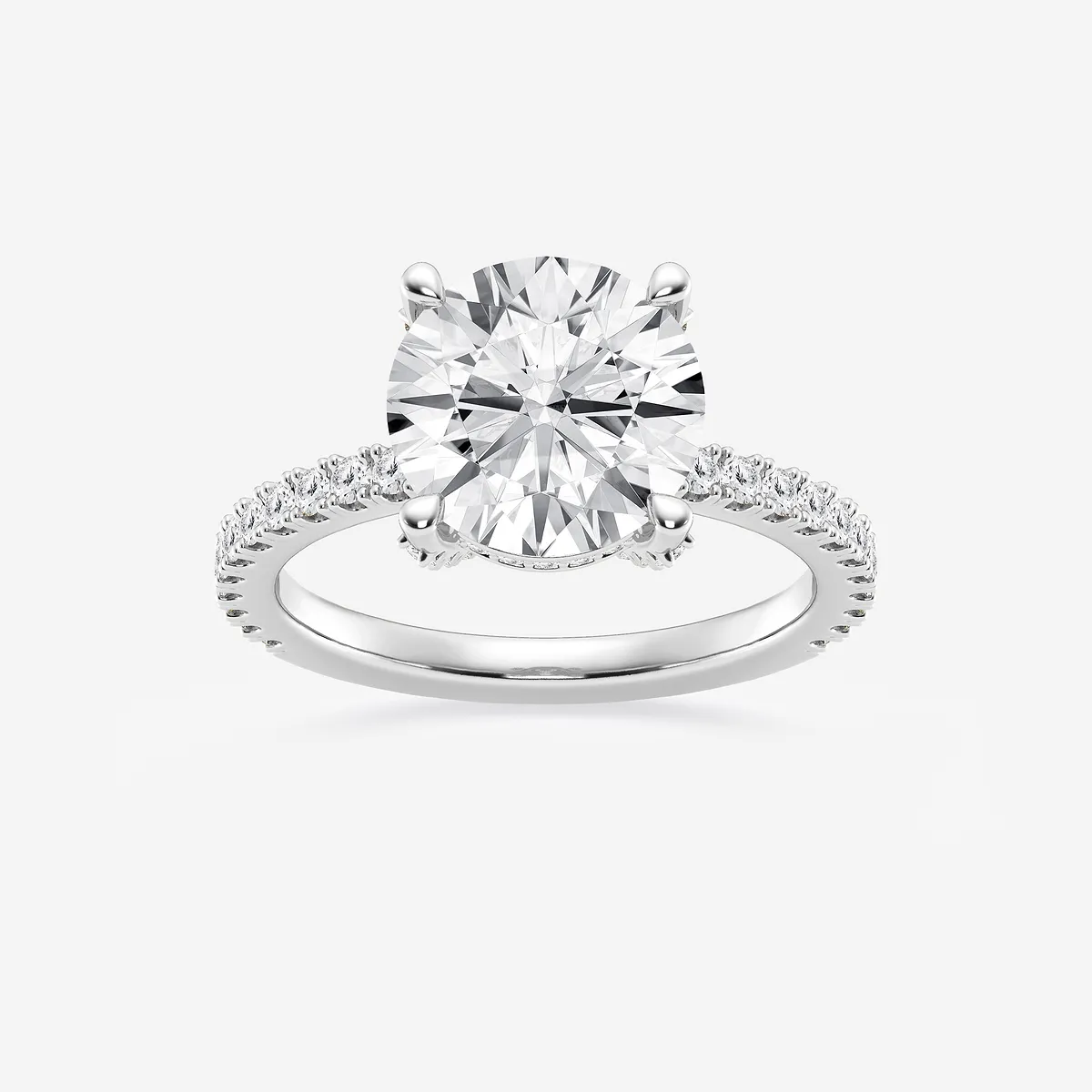 Myra 5 Lab Grown Diamond Hidden Halo Engagement Ring, E