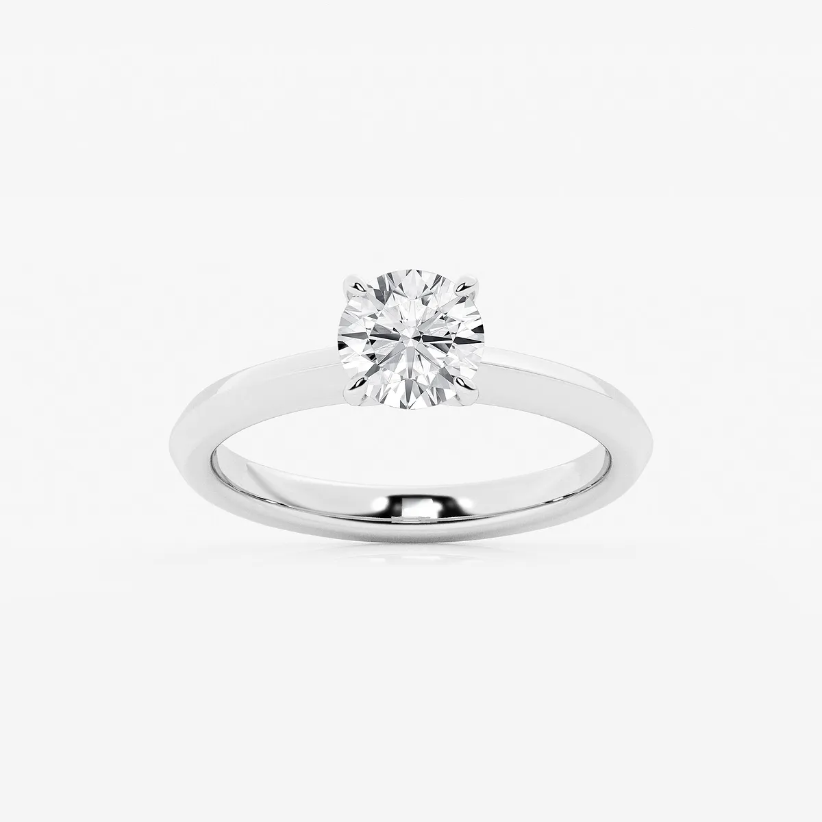 Juno 2 Lab Grown Diamond Knife Edge Solitaire Engagement Ring, E