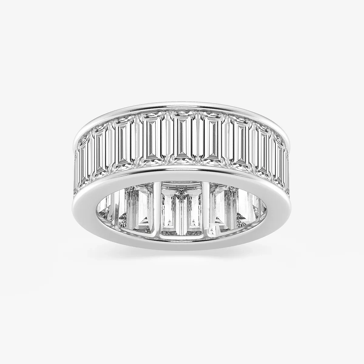 Naomi 6 Lab Grown Diamond Channel Set Eternity Band - 7.5mm Width