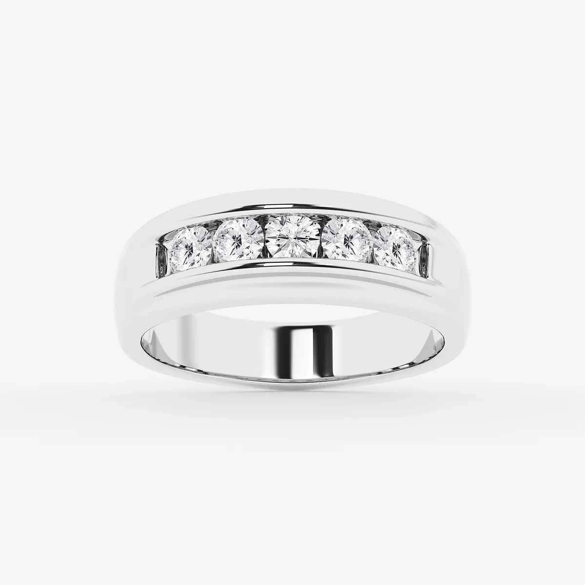 Lab Grown Diamond Men's Channel Set Wedding Band