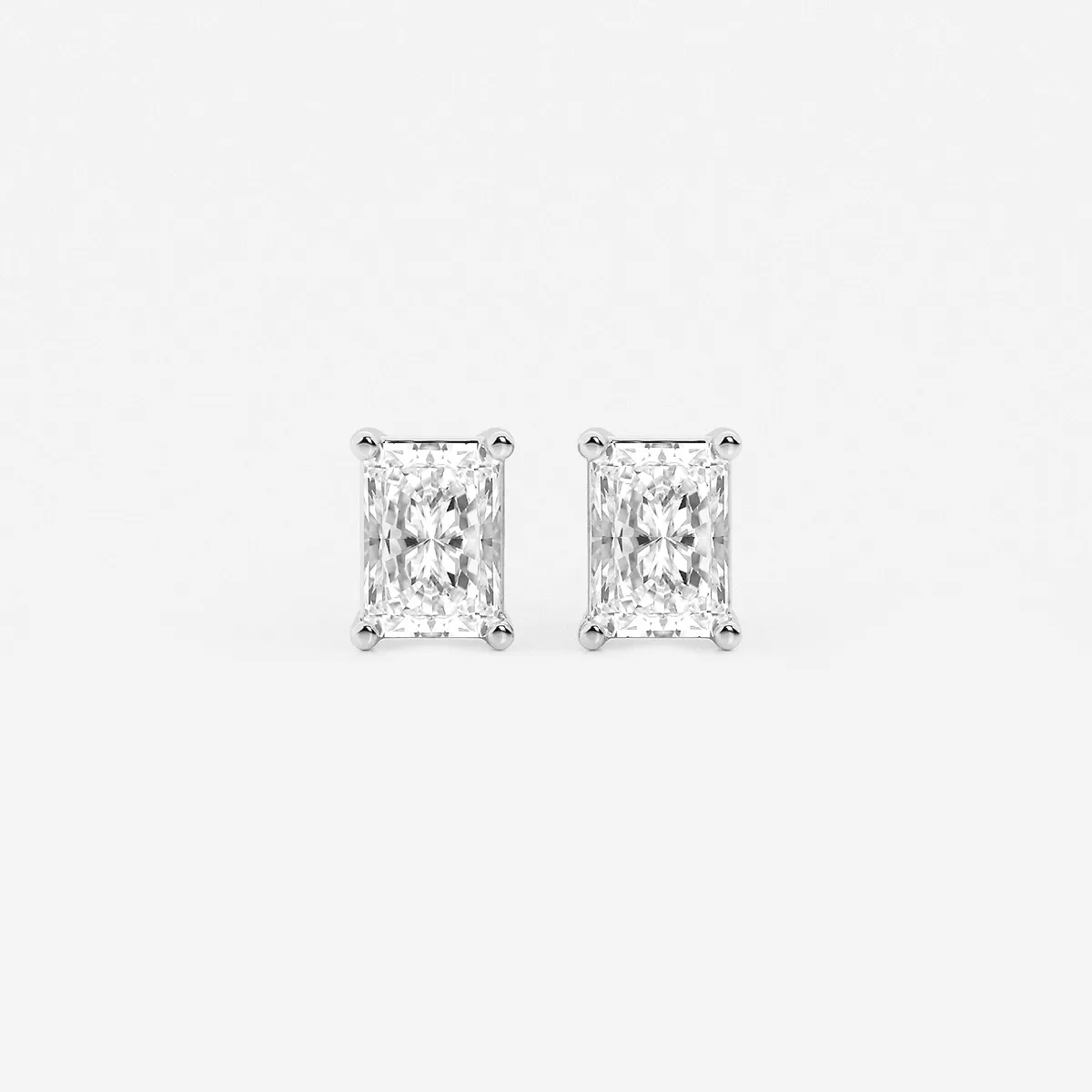 Lab Grown Diamond Four Prong Stud Earrings, E