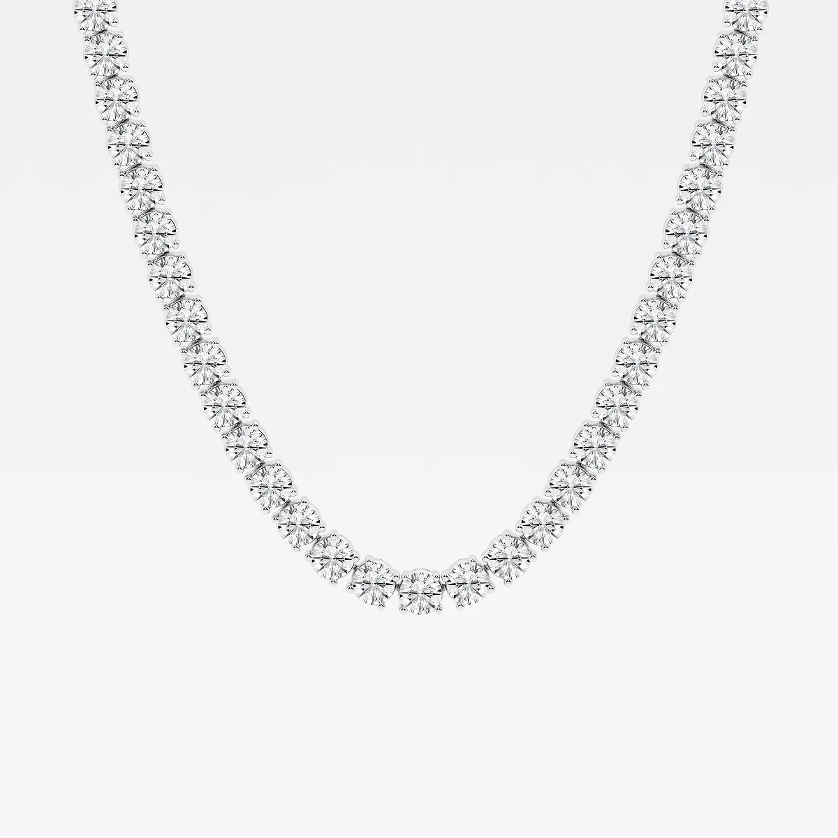 Lab Grown Diamond Tennis Necklace, E