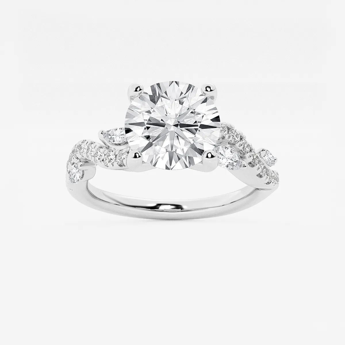 Bella 2 Lab Grown Diamond Vine Engagement Ring, E